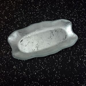 Silver Glass Decorative Tray